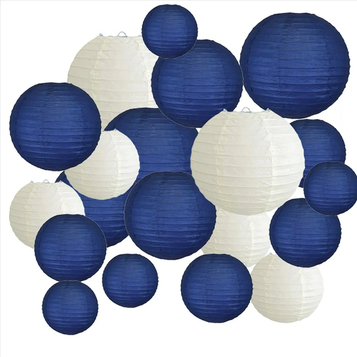 【nistmas】80-uds-surtido-de-linternas-de-papel-de-6-a-12-pulgadas-con-tamano-azul-marino-beige-linterna-de-papel-china-lampion