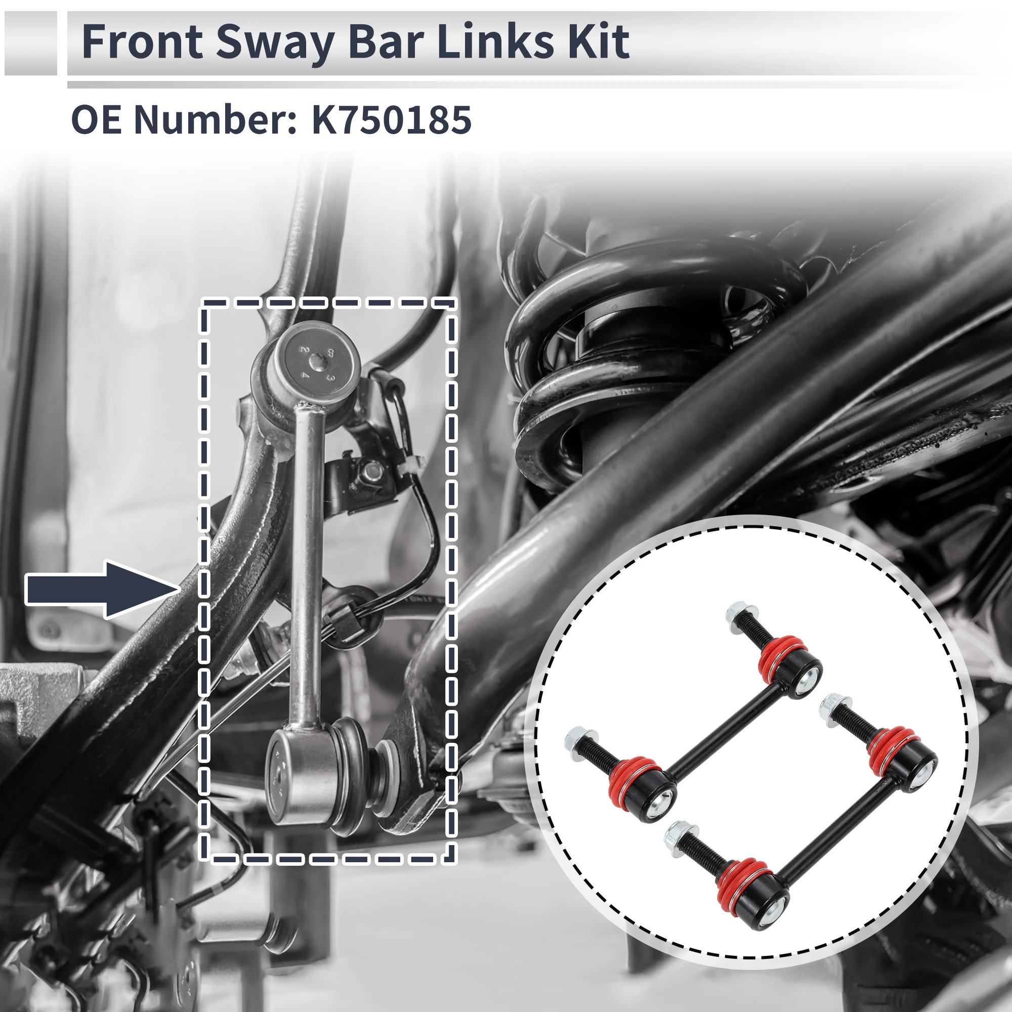 

Тяги переднего стабилизатора UXCELL для HUMMER H3 2006-2010 No K750185 2 шт.