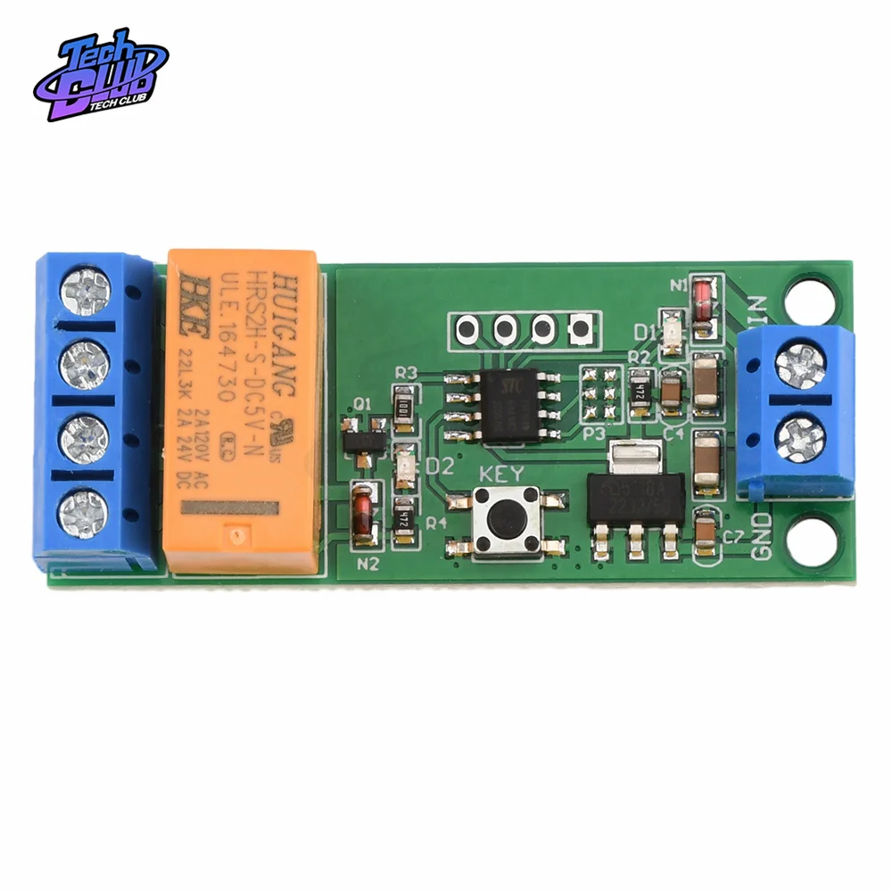 DC 5/6/9/12V Controller del motore modulo relè di polarità inversa relè di ritardo regolabile in tempo 2A generatore di segnale di corrente di