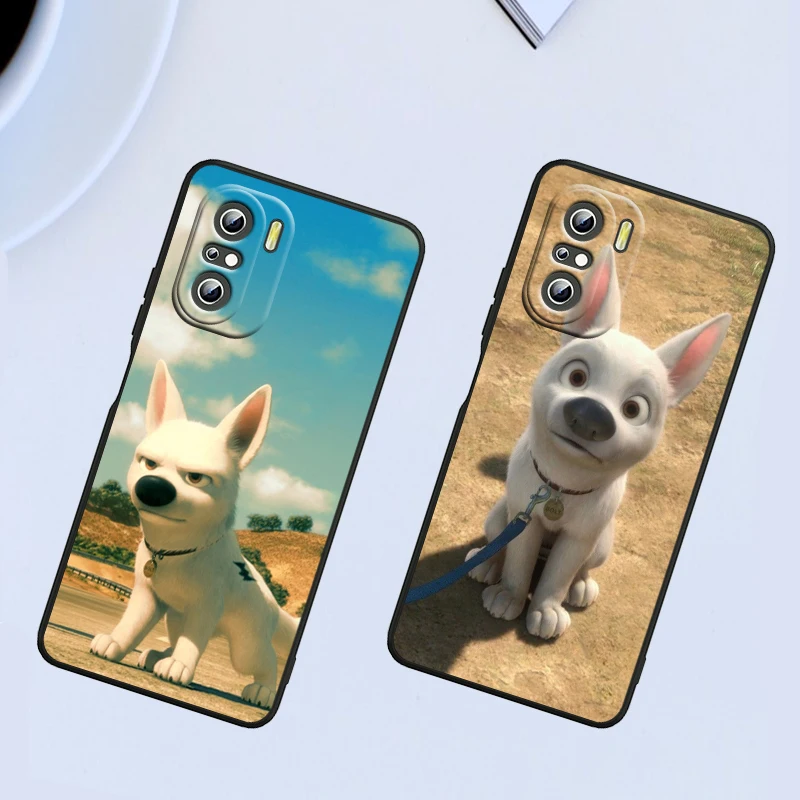 Disney Bolt Cute For Xiaomi Redmi Note 13 12 11E 11S 11 11T 10 10S 9 9S Pro Plus 4G 5G Black Phone Case