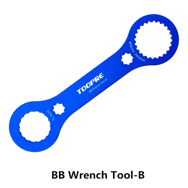 

TOOPRE Bike Bottom Bracket Wrench Aluminum Alloy Iamok Bicycle 44/46mm Removal Tool for BB51/BB52/BB70/MT800/BBR9100/XTR/DUB