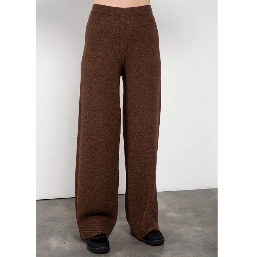 Women Kintted Pants Real Cashmere Pants Warm Cashual Wool Pants 2024 Best Selling Luxury