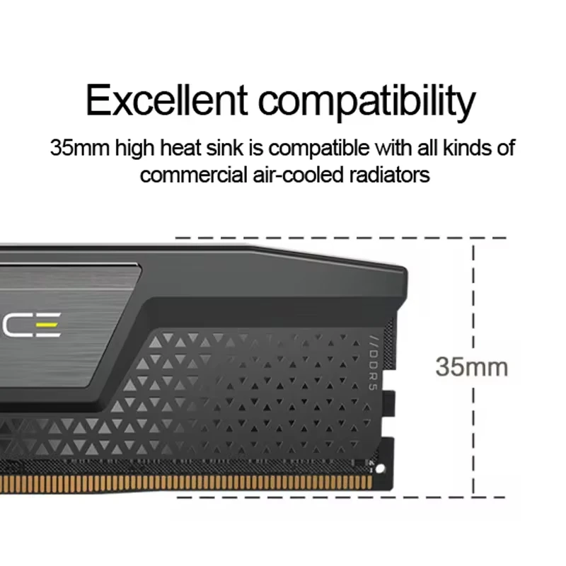 Corsair Vengeance DDR5 RAM 16GB 32GB 5200 5600 6000 6400MHz Intel Optimized Desktop Memory Onboard Voltage Regulation XMP 3.0