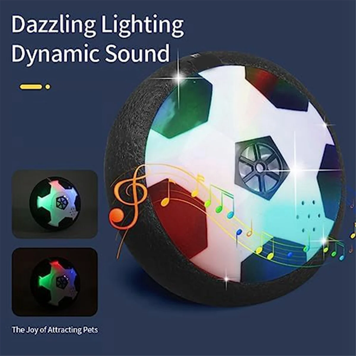 XFDE Nuevo disco deslizante activo: con efectos de iluminación frescos, juguete interactivo para perros con disco deslizante, material ABS duradero