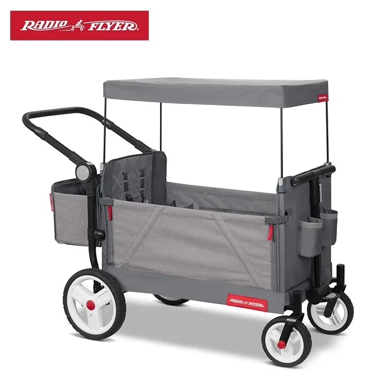 RadioFlyer Kids Trolley Walker Multi-functional Folding 4-wheeler Outdoor Camping Trolley