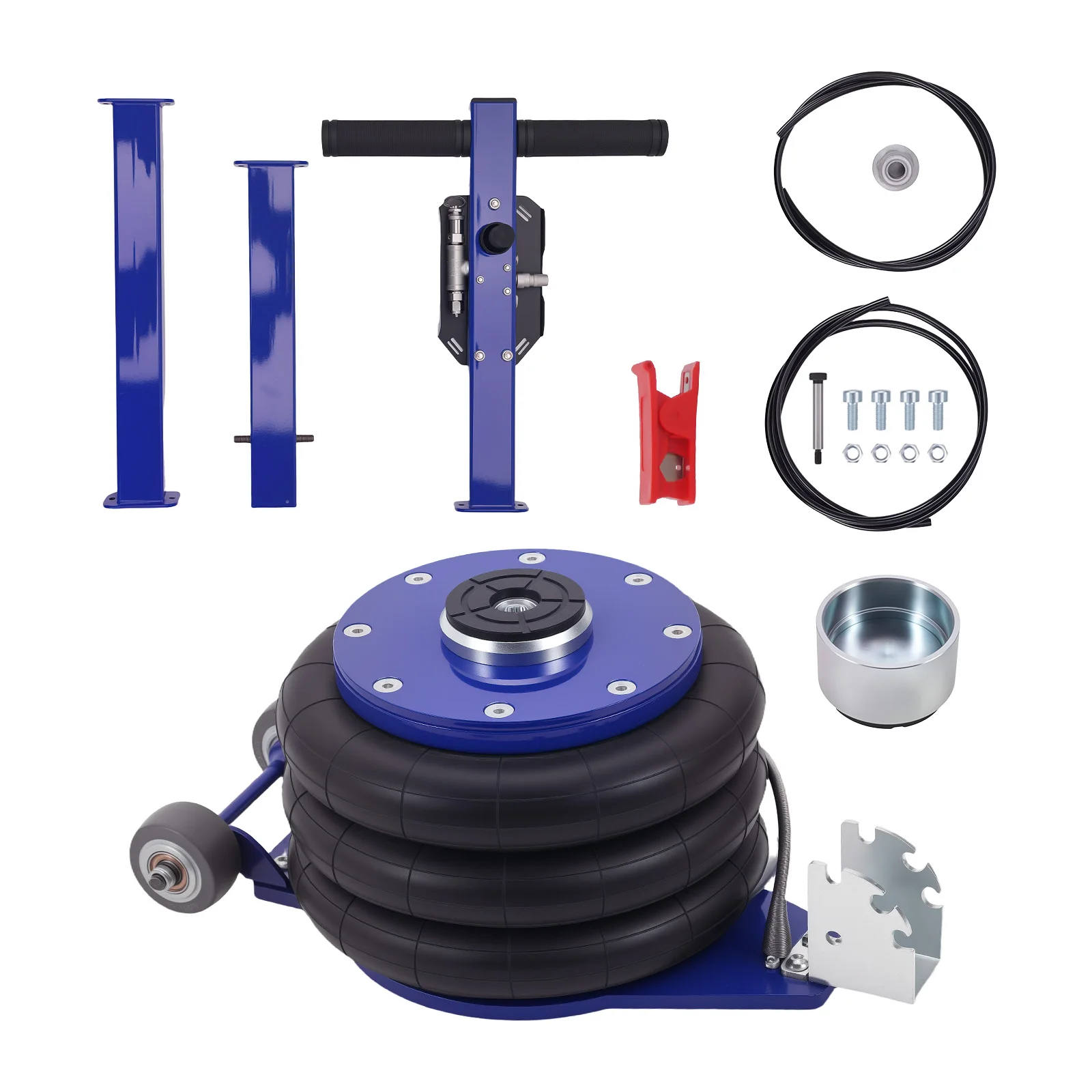 

Triple Bag Air Jack 5 Ton/11111 lbs Pneumatic Jack for SUV Pickup Van Lifting