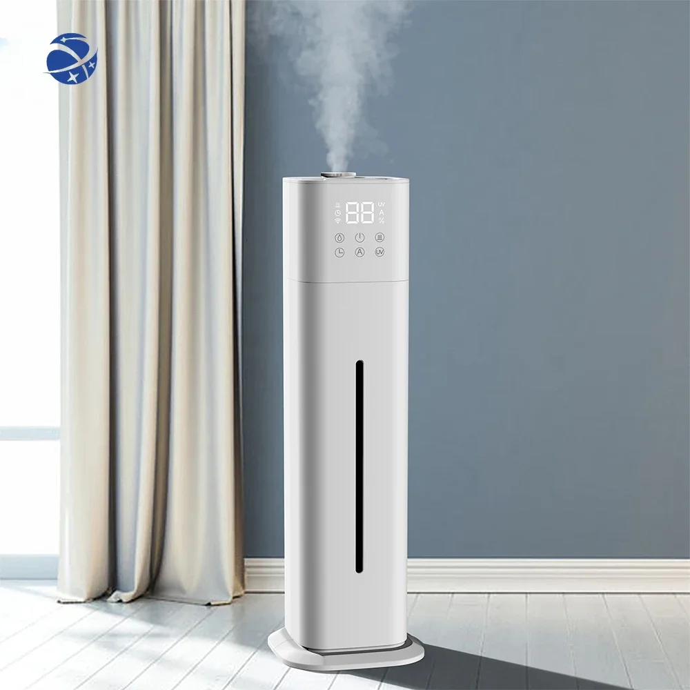 Aromacare Remote Control Smart Aromatherapy Humidifier Warm Mist 10L Floor Standing Air Humidifier With Wheel