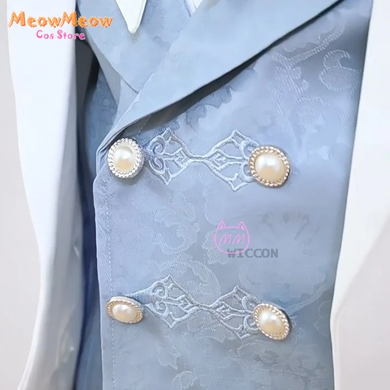 Halloween Love and Deepspace Xaiver Cosplay Costumes Wig Men's Prince Court Embroidery Long Suit Set disfraz Customized view 2