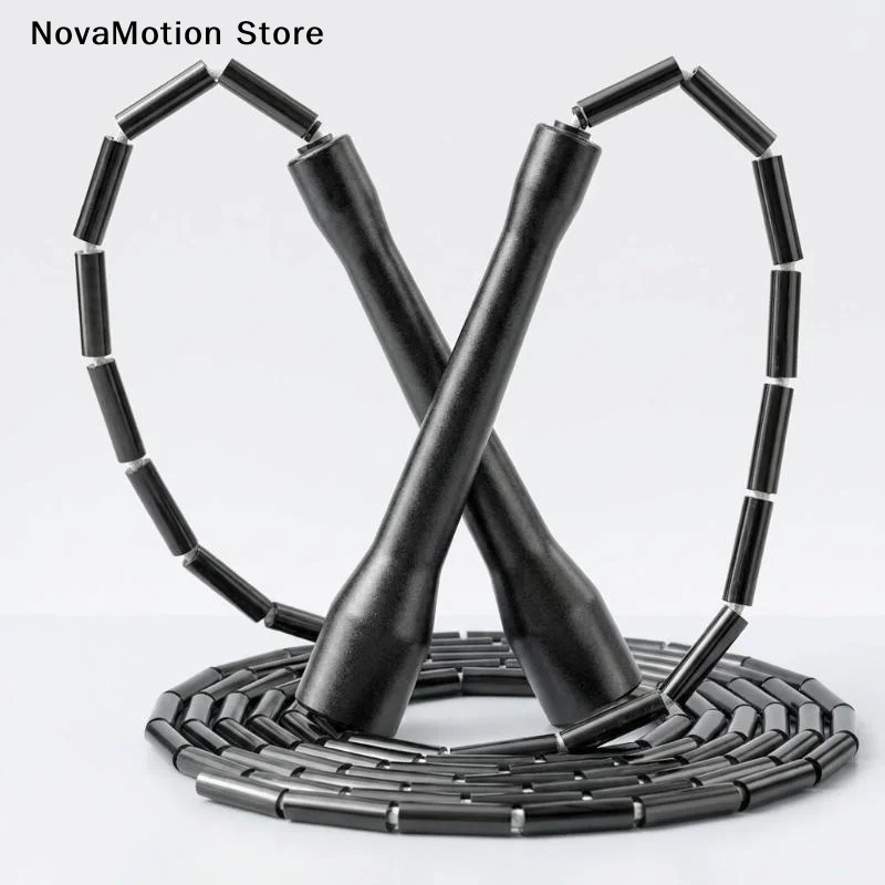 [NM]PE Beaded Segmented Jump Rope Bamboo Knot Fitness Rope For Student Adult Sports Training[NM]