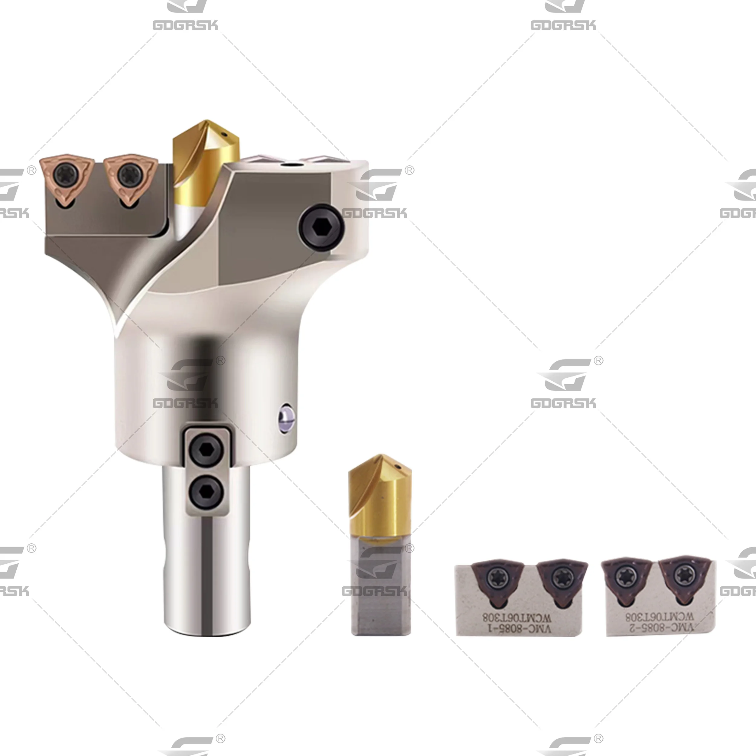 Imagem -06 - Vmd-grande Diâmetro Indexável Broca Cnc Torno Broca Ferramenta para wc e Inserção Posicionador Grande Perfuração 45200 mm
