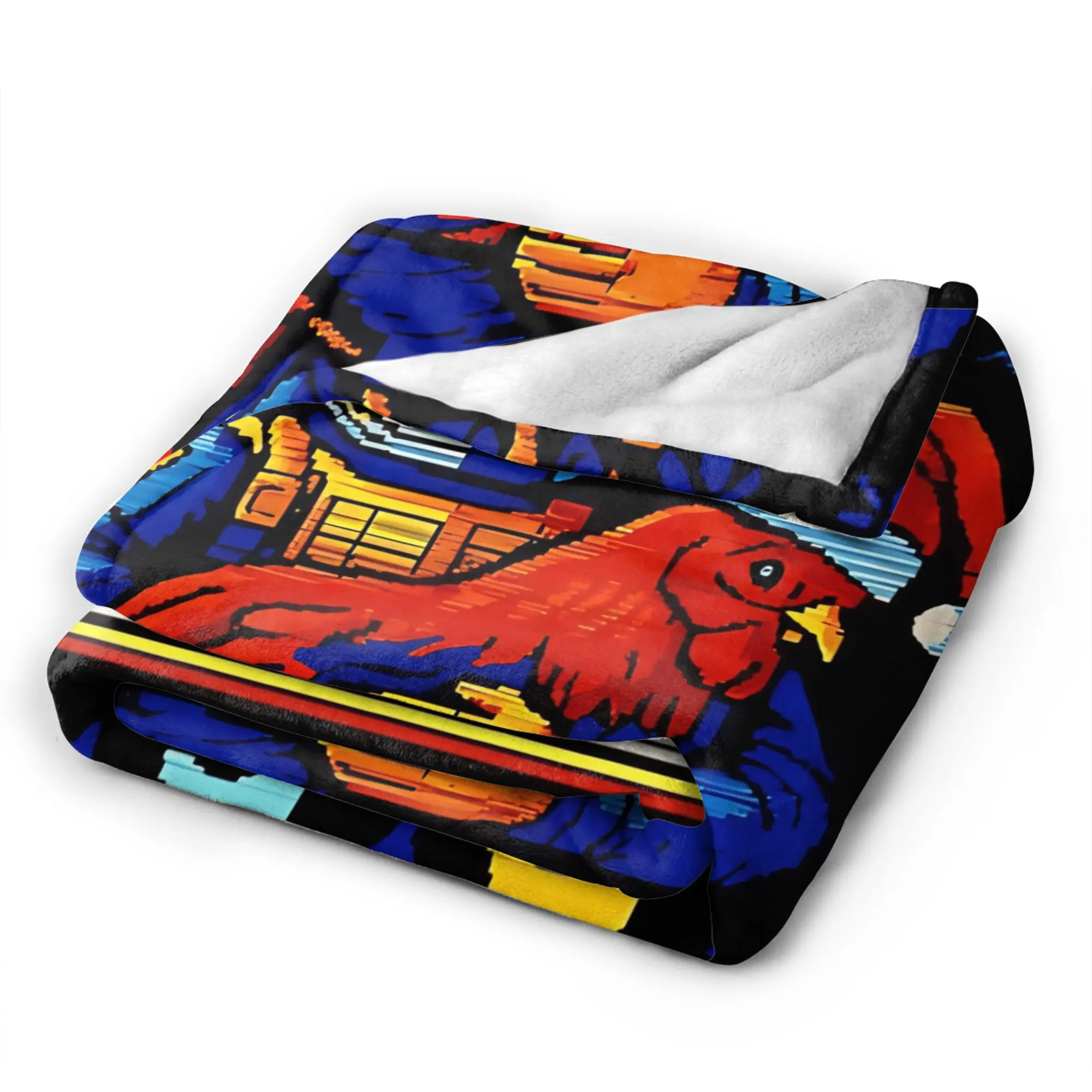 Arc Raiders Rooster Scrappy Holidays Merry Christmas Warm Soft Blanket  Boy Girl Plush Throw Blanket Bedspread Sofa Bed Cover