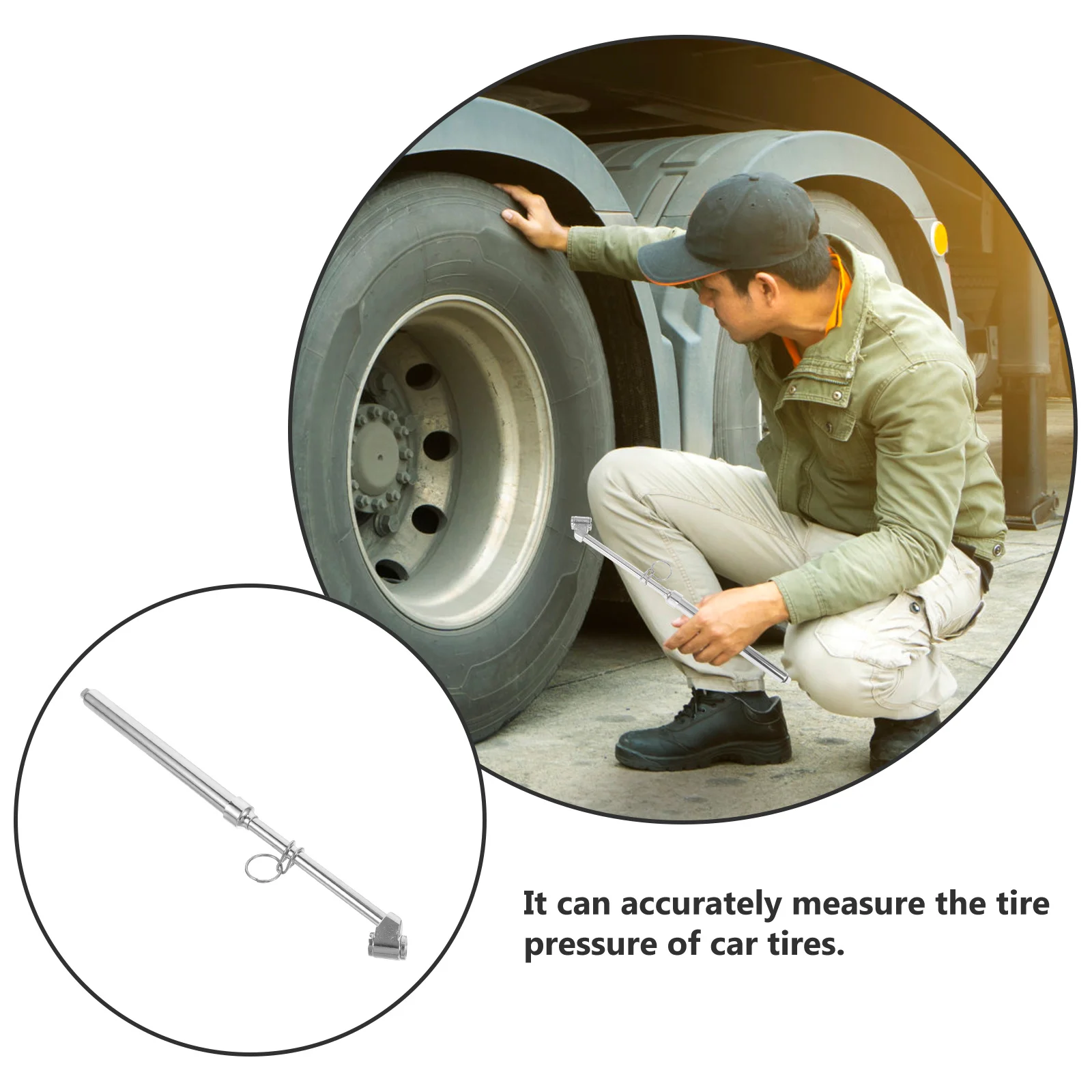 튼튼한 연필 타입 타이어 압력 게이지 10-160psi 자동차 트럭 자전거용 고정밀 측정 타이어 압력 게이지