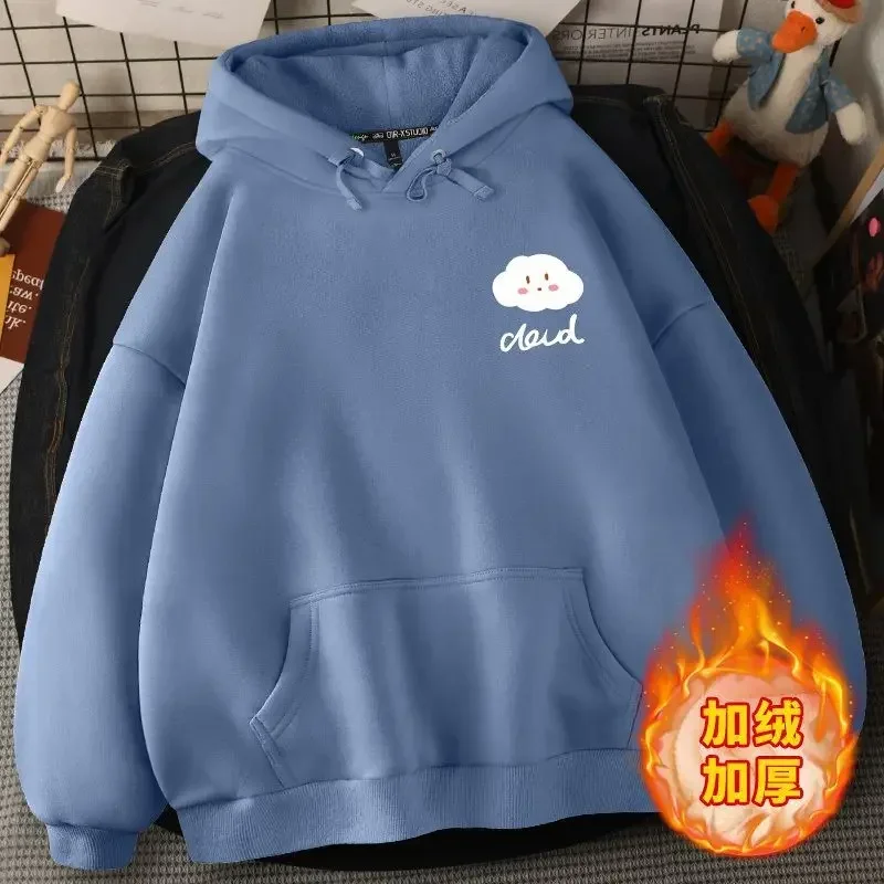 

Korean Kawaii Print Hoodies Pullover Harajuku Sweatshirt Women's Autumn Winter Leisure Baggy Hooded Tops Y2k Clothes 겨울옷 후드티