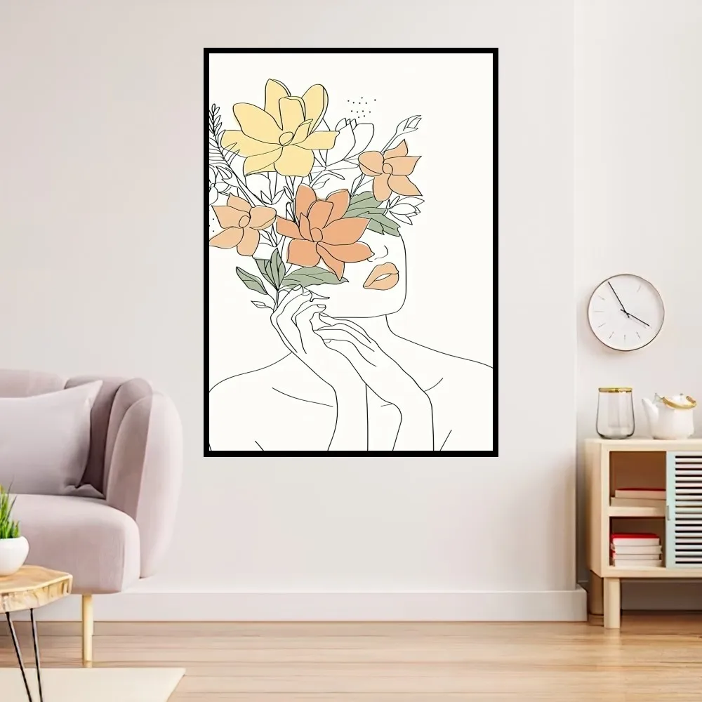 Modernism Minimalist Art Line Poster Prints Wall Painting Bedroom Living Room Decoration Office Home