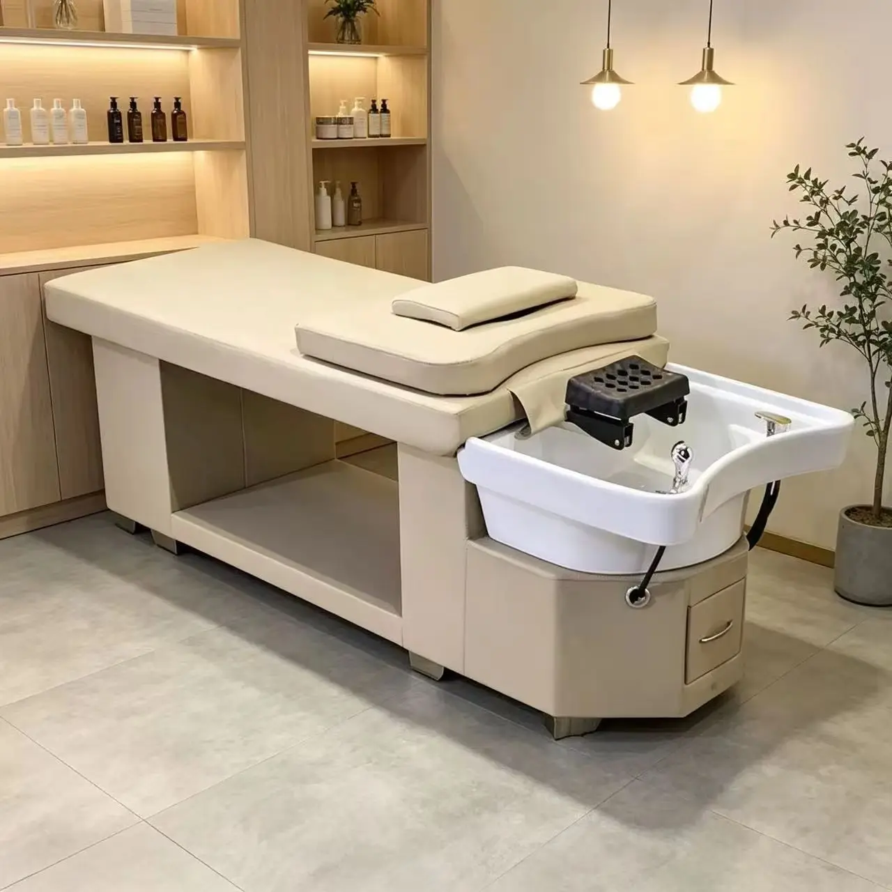 

Massage Table Massage Bed Shampoo Beds Head SPA Salon Furniture Hair Washing Equipment Beauty Care Bed Sofa Cushion