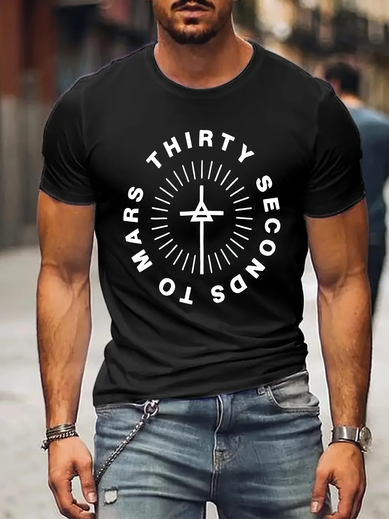 Thirty Second To Mars Active Funny T Shirts New Year 2025 Summer Anime Men T shirt Printed T-Shirt B5024125