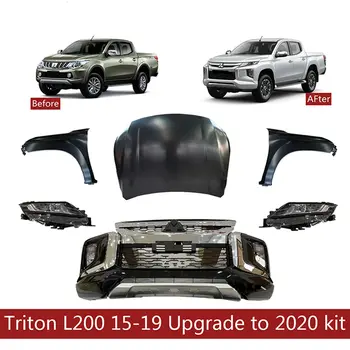 Dongsu Exteriérové doplňky, konverzní sady karoserie pro Mitsubishi S Triton L200 2015-2019, upgrade na rok 2020 6 nejlepší prodej Body kit Triton L200 - №6