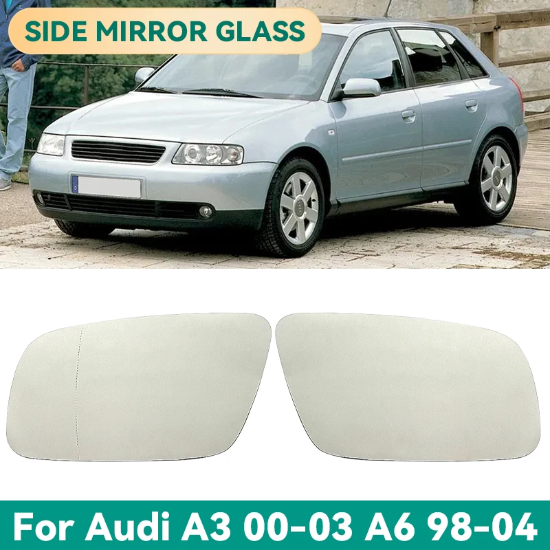 

Стеклянное зеркало заднего вида с подогревом, левое и правое зеркало заднего вида для Audi A3 2000-2003, A6 1998-2004 гг.