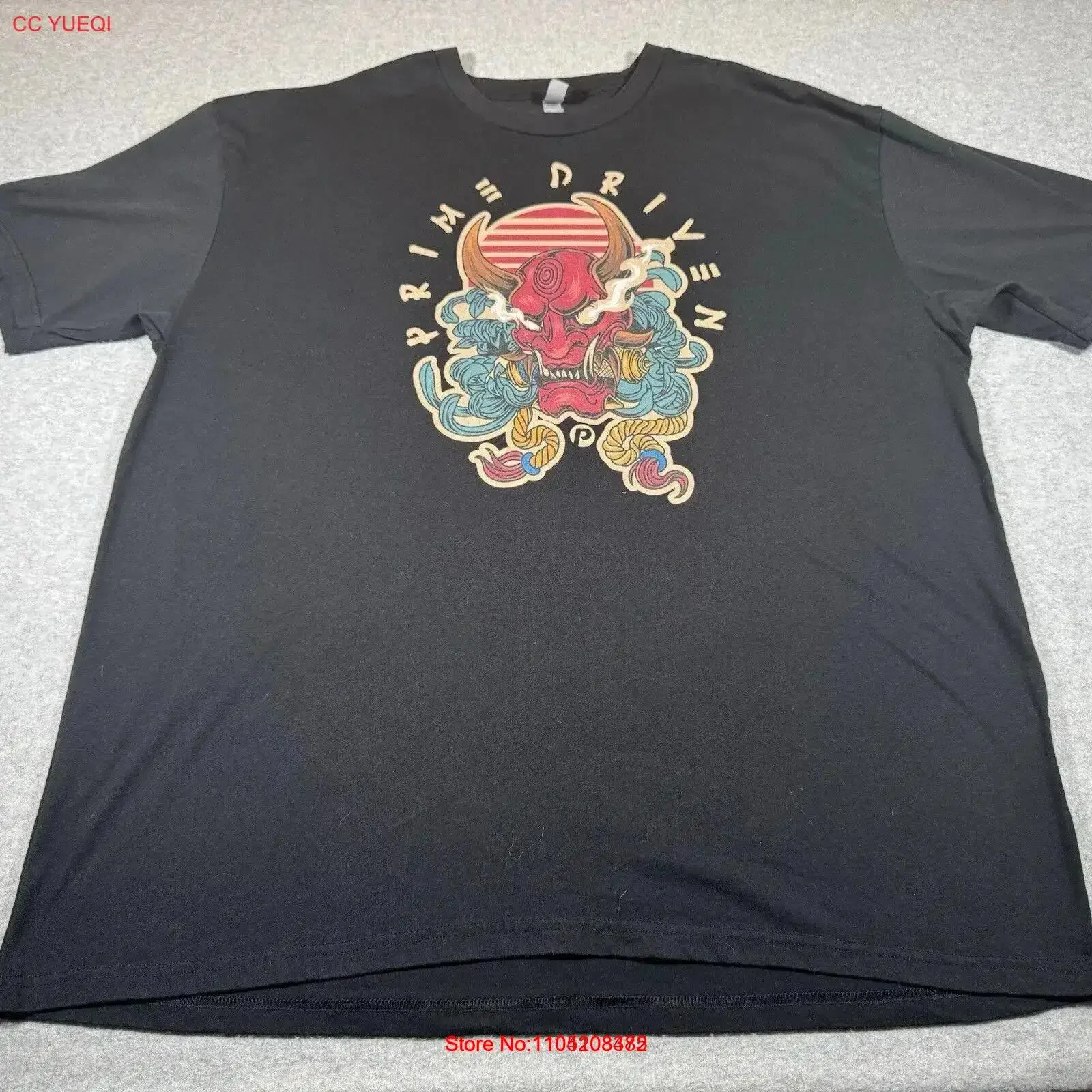 

Prime Driven T Shirt Adult 3XL Black Skull Demon Evil Horror Mens vintage Washed graphic streetwear fashion homme Soft Unisex