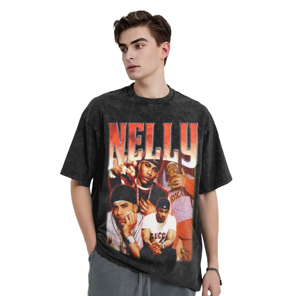 Nelly 90s Vintage T-Shirt man clothes vintage clothes customs vintage clothes for men