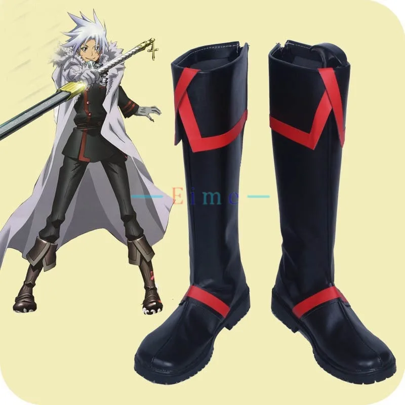 Allen Walker Cosplay Schoenen Anime D Gray-man Cosplay Props Zwarte Laarzen Halloween Carnaval Schoenen Rollenspel Kleding Op maat gemaakt