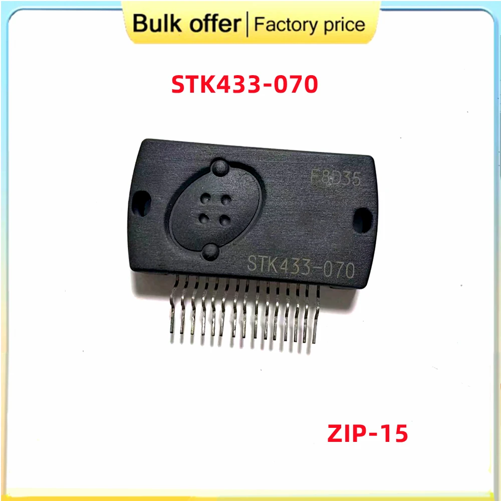 Original STK433-070 STK433070 ZIP-15 audio power amplifier module