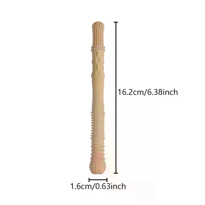 Gryzak ze słomy, zabawka dla dzieci, miękki silikonowy pusty patyczek do ząbkowania, rurka do ząbkowania dla noworodków, zabawka do ząbkowania, prezent