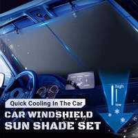 Car Windshield Sunshade 70-135cm Adjustable Front Window Retractable Sunshade Front Windshield Summer Sun Protection Cover