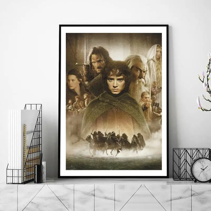 Lord Movie R-Rings POSTER Posters Prints Wall Pictures Living Room Home Decoration