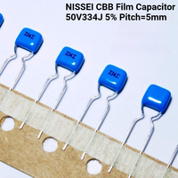 10Pcs/100Pcs NISSEI CBB Film Capacitor MMTV 50V334J 5% 0.33uF 330nf Pitch=5mm 334/50V Film Capacitors