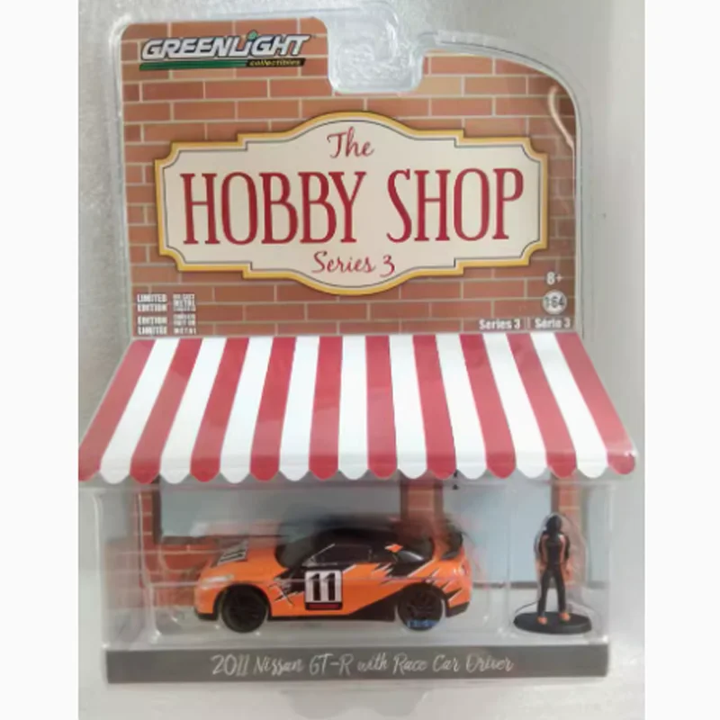 

Greenlight масштаб 1:64 2011, Nissan GT-R 97030-E, модель автомобиля из сплава для взрослых, классическая коллекция, декоративные игрушки, подарок