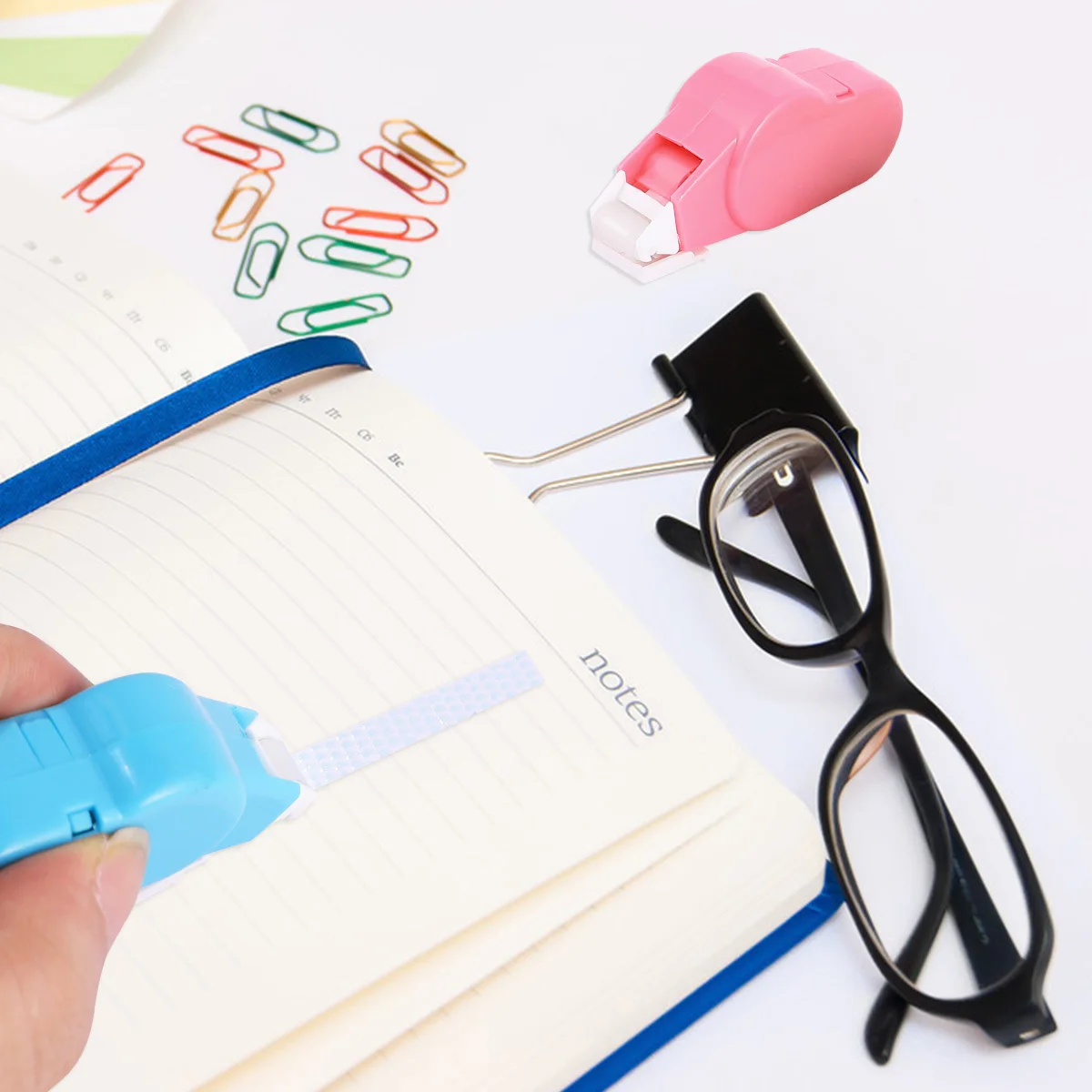 6 قطعة لاصق نقطة الأسطوانة للحرف اليدوية سكرابوكينغ التجفيف السريع لا التجاعيد موزع لاصق دائم شريط مزدوج الوجهين #1