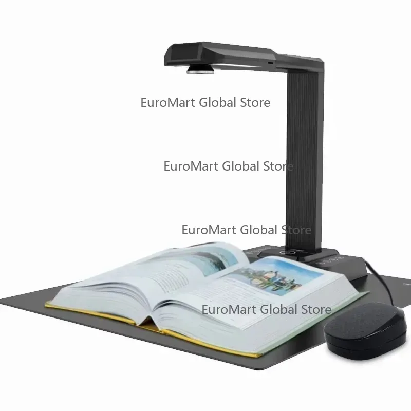

High Speed Document A3 OCR Flatten Book Scanner 20MP Fixed Focus Document Scanner With Multi Language Software