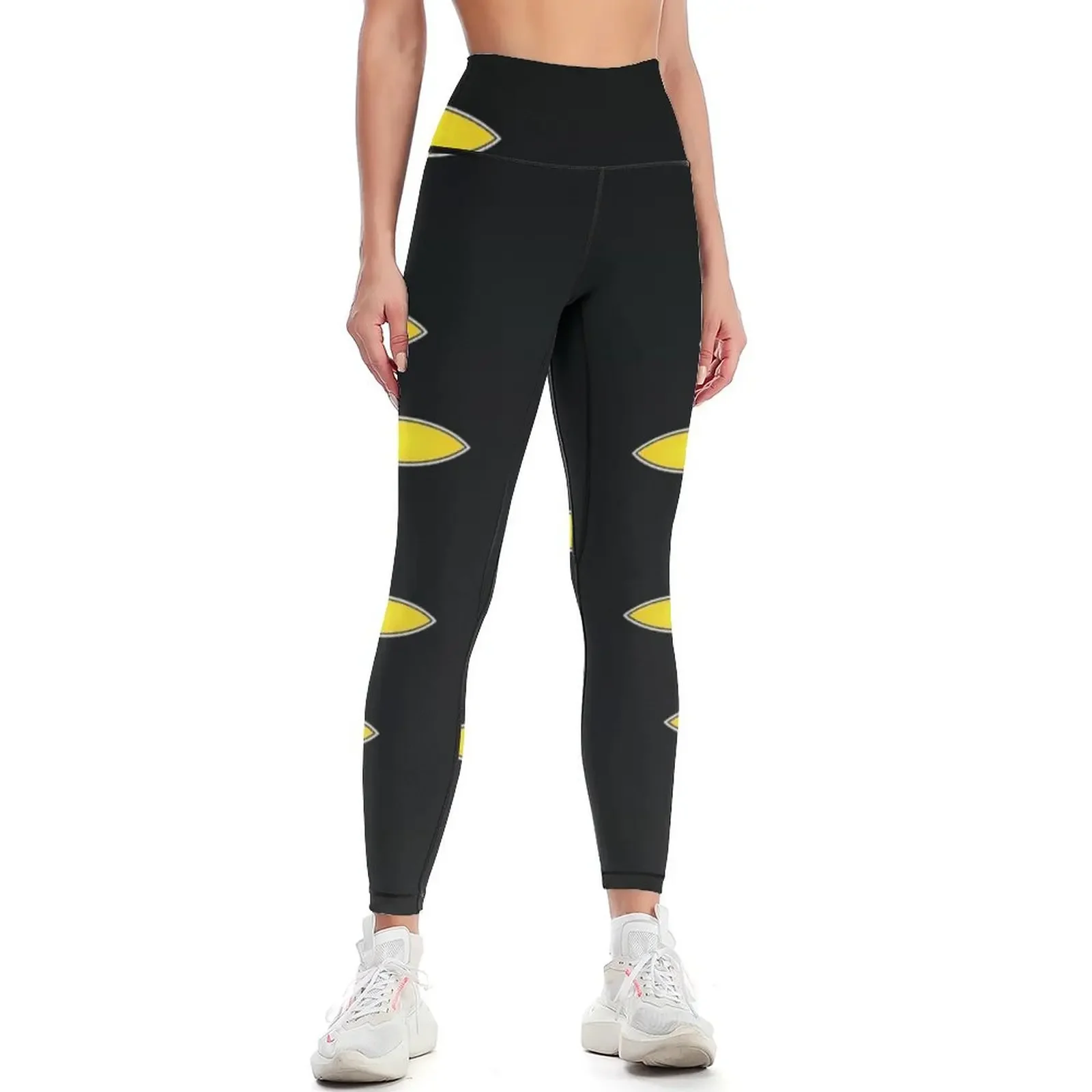 

Crippler Yellow Leggings flared active wear leggins push up woman Women's sports pants Womens Leggings