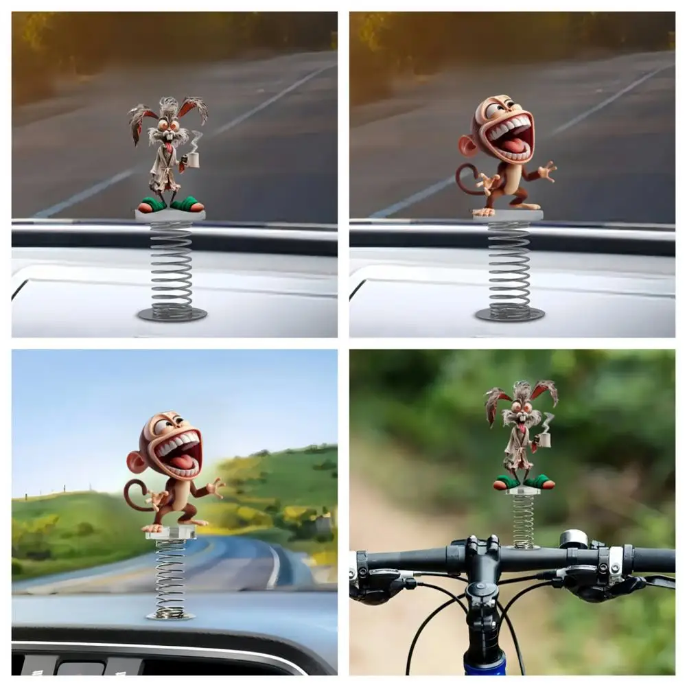 Vibrant Print Decor Long-lasting Acrylic Decoration Whimsical 2d Acrylic Monkey Decorations for Car Dashboard Home Office Desk