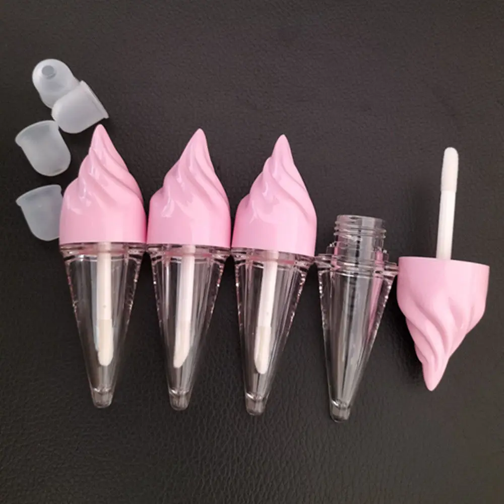 5ML Empty Lip gloss tubes Ice cream cone Shape DIY Lip Balm Bottle Lipstick Cosmetic Packing Containers