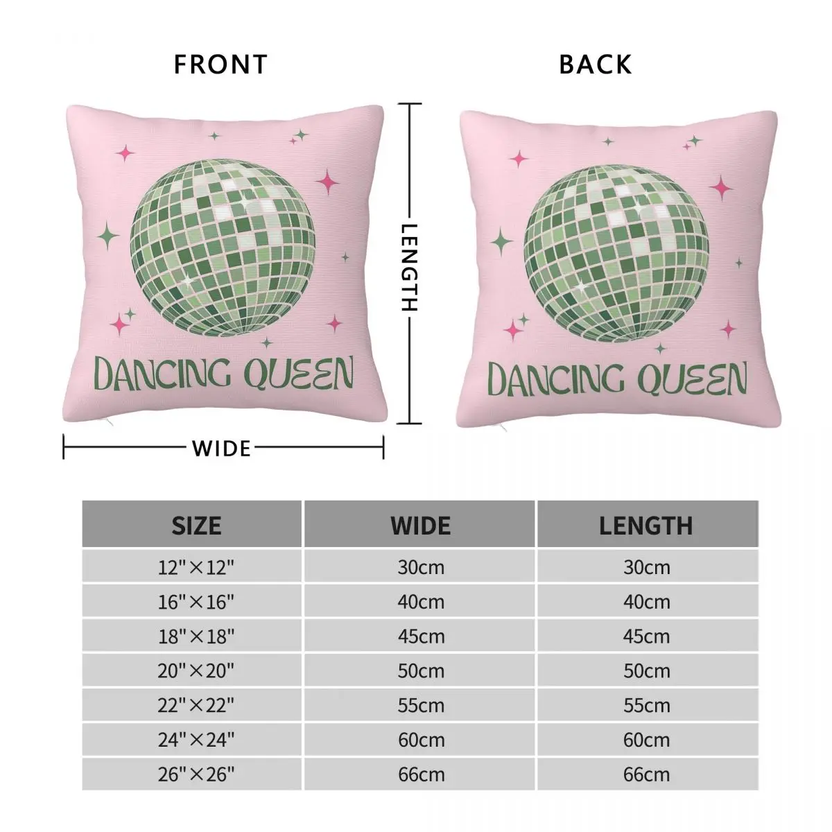 Green Disco Ball Dancing Queen Pillowcase Polyester Linen Velvet Creative Decor Throw Pillow Case Sofa Seater Cushion Cover 18