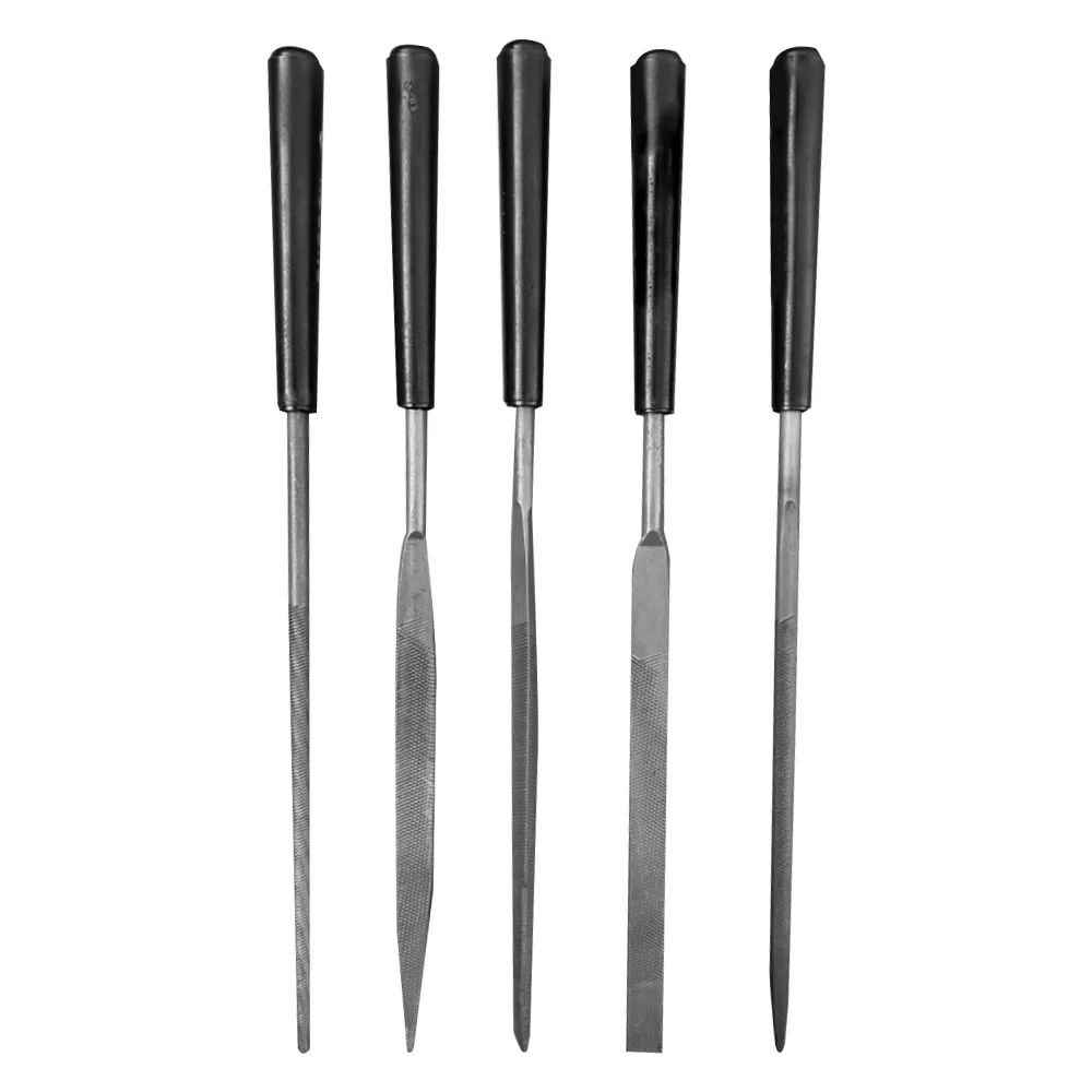 5/10PCS Mini Precision Needle File Set Poly Handles Jeweler Tool DIY Wood Rasp File Needle Polishing Carving Diamond Tools