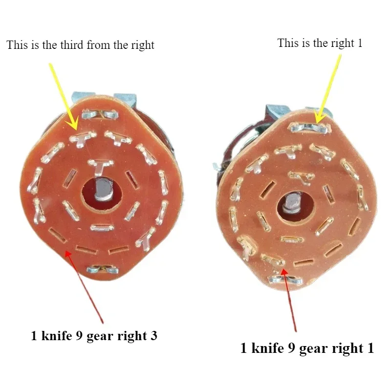 1PCS  1 knife 9 gear switch, rotary , transfer, limit switch