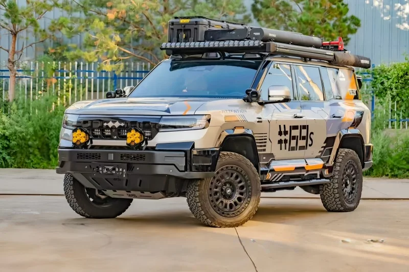 سيارة السيارات الجسم الجانب بار دواسة معدنية صالح ل BYD ليوبارد 8 تعديل السيارات سيارة الجانب بار على الطرق الوعرة دواسة سيارة الخارجي ترقية أجزاء