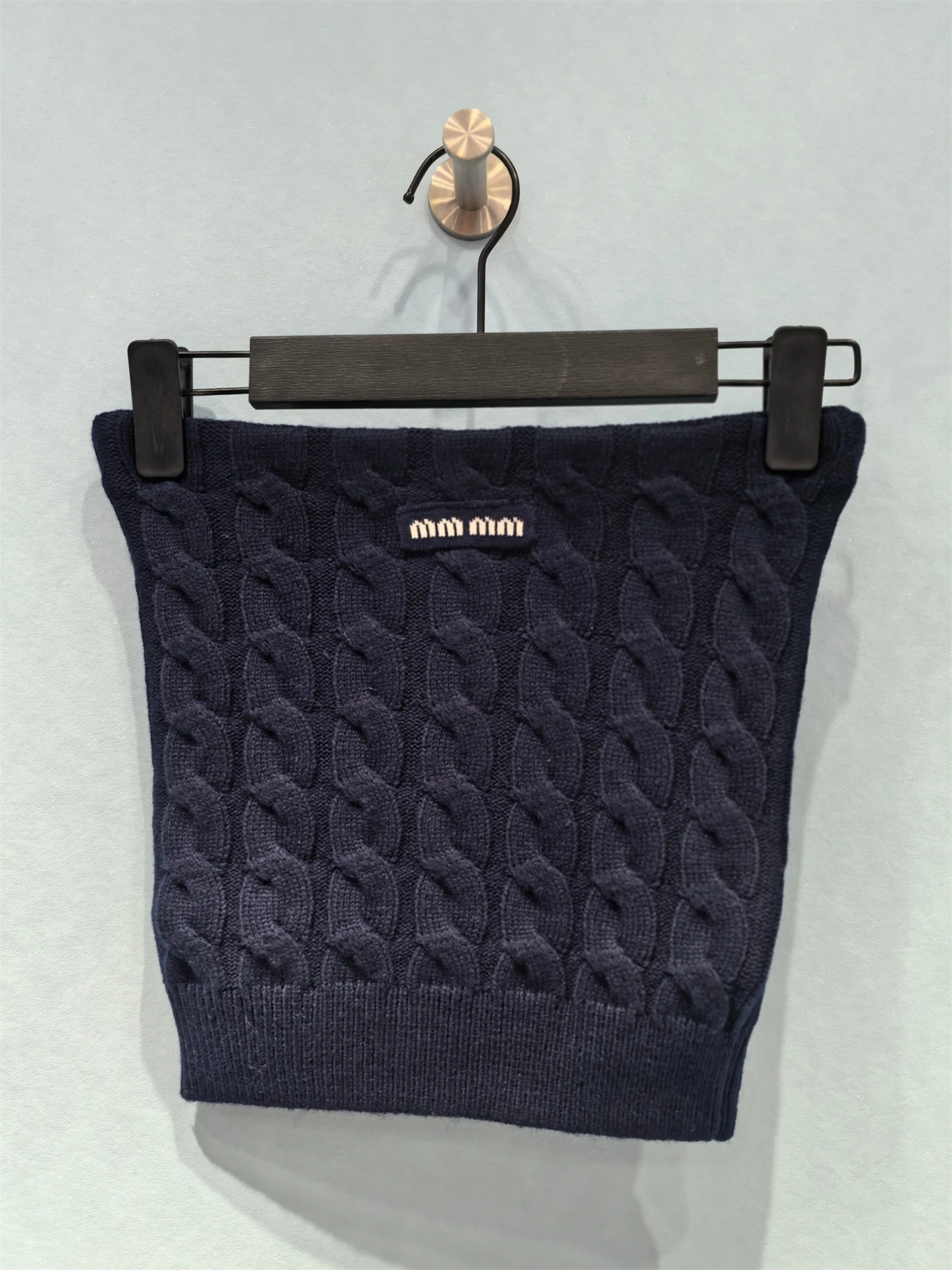 

Women's Short Cable-Knit Turtleneck Sweater, Autumn/Winter 2025 Collection, Fair Isle Wool Blend