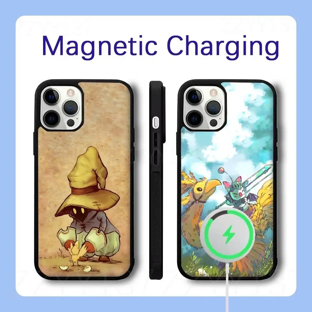 Moogle Final Fantasy Vivi Phone Case For iPhone 18,17,16,15,14,13,12,Pro,Max,Plus Magnetic Wireless Charge Cover