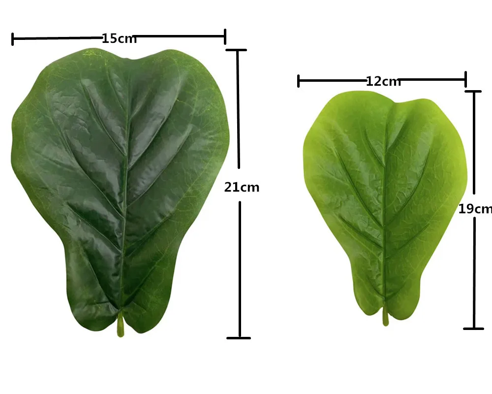 100CM 23 Blätter Großer Künstlicher Ficus-Baum Tropische Kunstpflanzen Grüne Plastik-Palmblätter Zweig für Haus- und Gartendekoration 2026 NEU – Detail 6