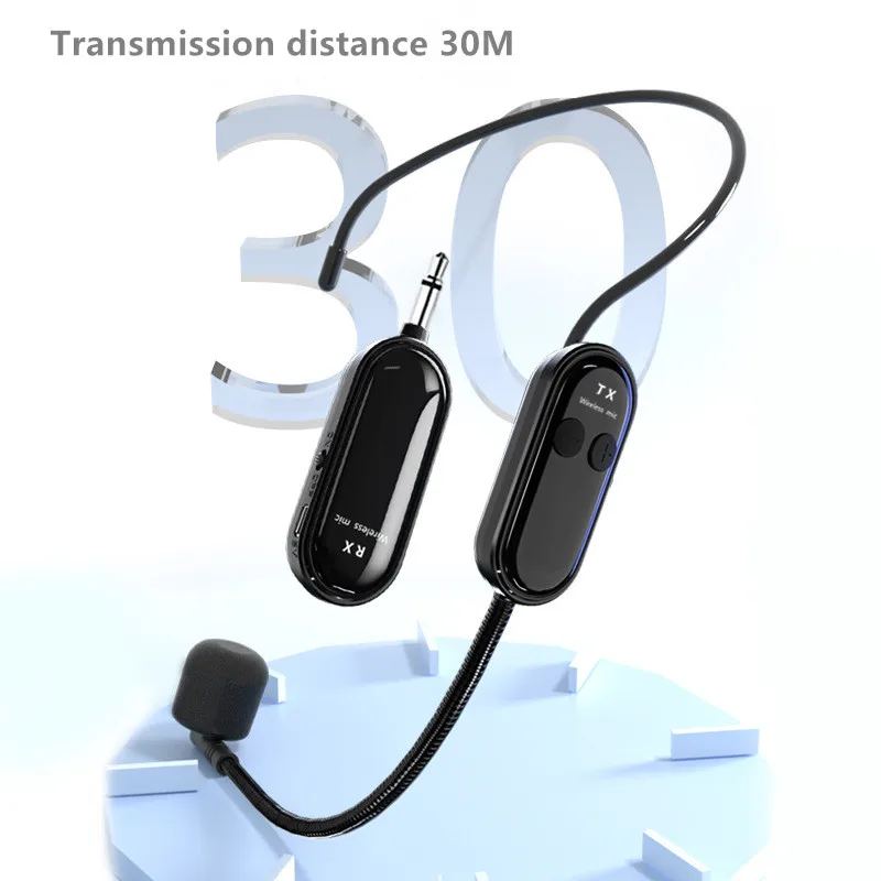 2.4G Wireless Head Mounted Microphone Teaching Amplifier Stage Lecture Bluetooth Headset Mixing Console Speaker Microphone G03