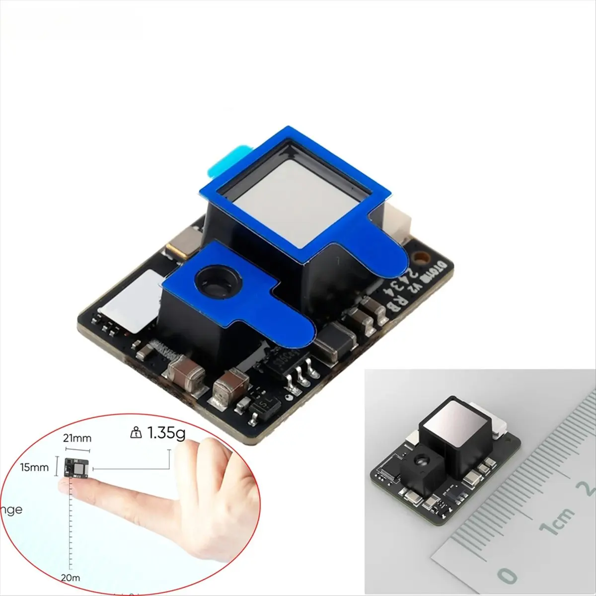 TFS20-L 20Meters UART IIC Miniature Micro-Type Single Point LiDAR Sensor Module Distance MeasurementModule for Drone