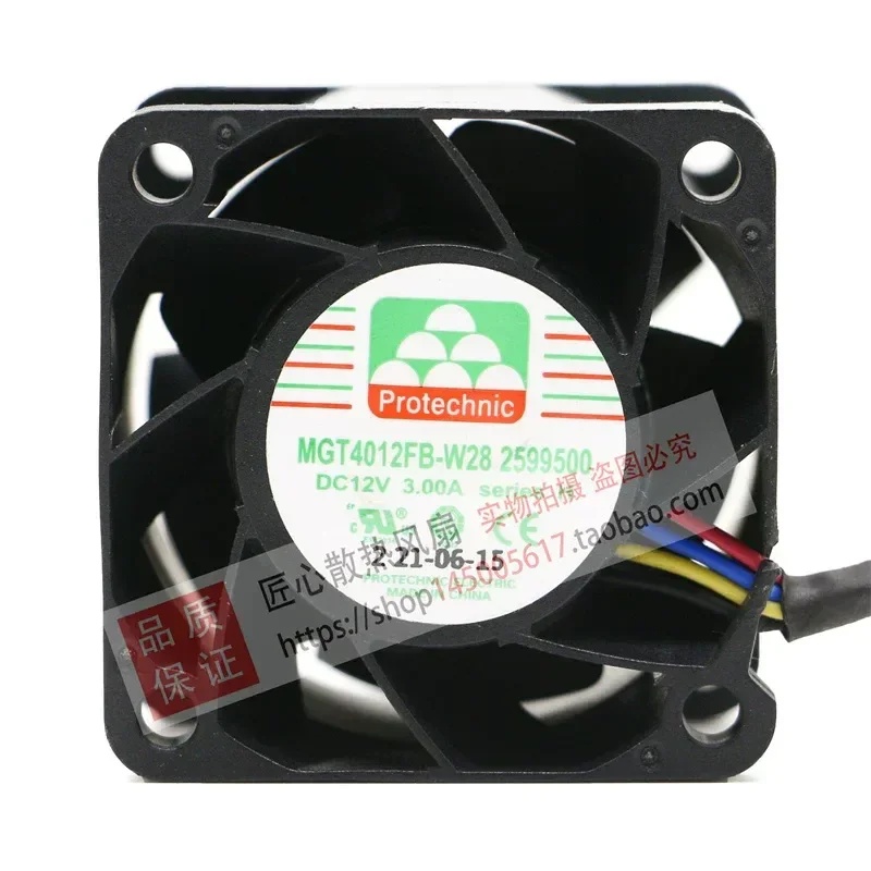 for Yongli 4CM MGT4012FB-W28 12V 3.00A PWM Speed Regulation High Performance Cooling Fan
