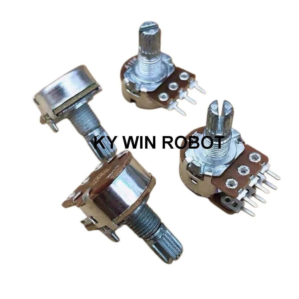 1PCS/LOTS 100% ALPS R113T computer speaker R201T06 bass master volume rotary potentiometer 6-pin 3-pin A10K  IC Electronic compo