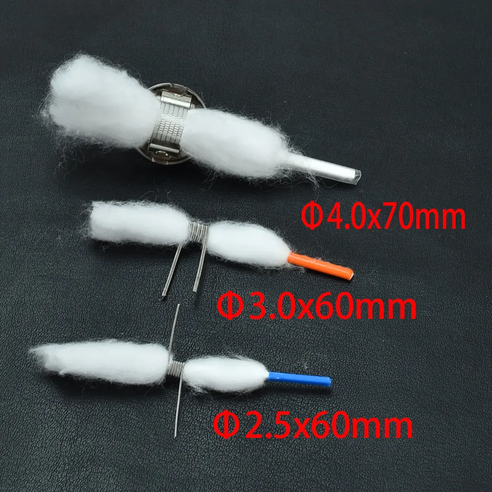 50/100 Pak MTL Katun Kotak Asli Katun Wol Organik Daging Prima untuk RDA RTA RBA MTL Gulungan