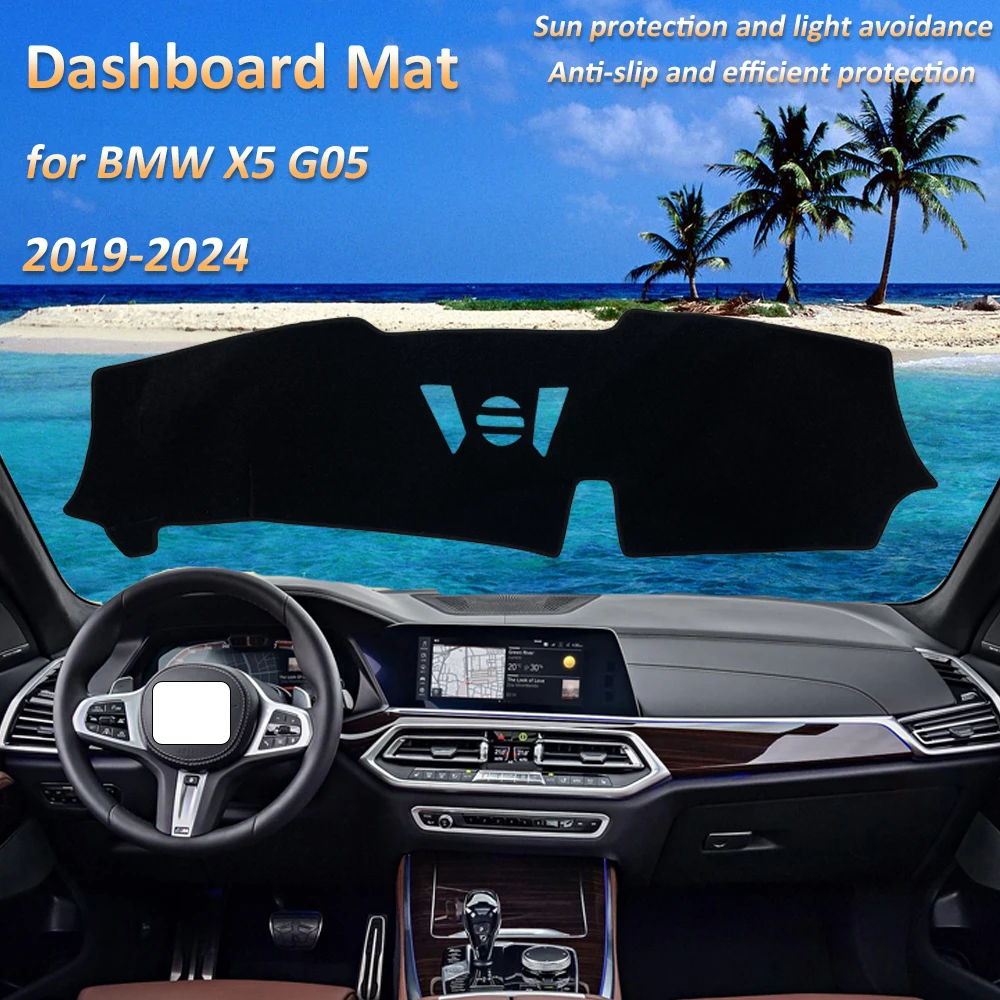 

For BMW X5 G05 G18 F95 MK4 2019 2020 2021 2022 2023 2024 Dashboard Mat Cover Dash Protective Avoid Light Carpet Tools Anti-slip