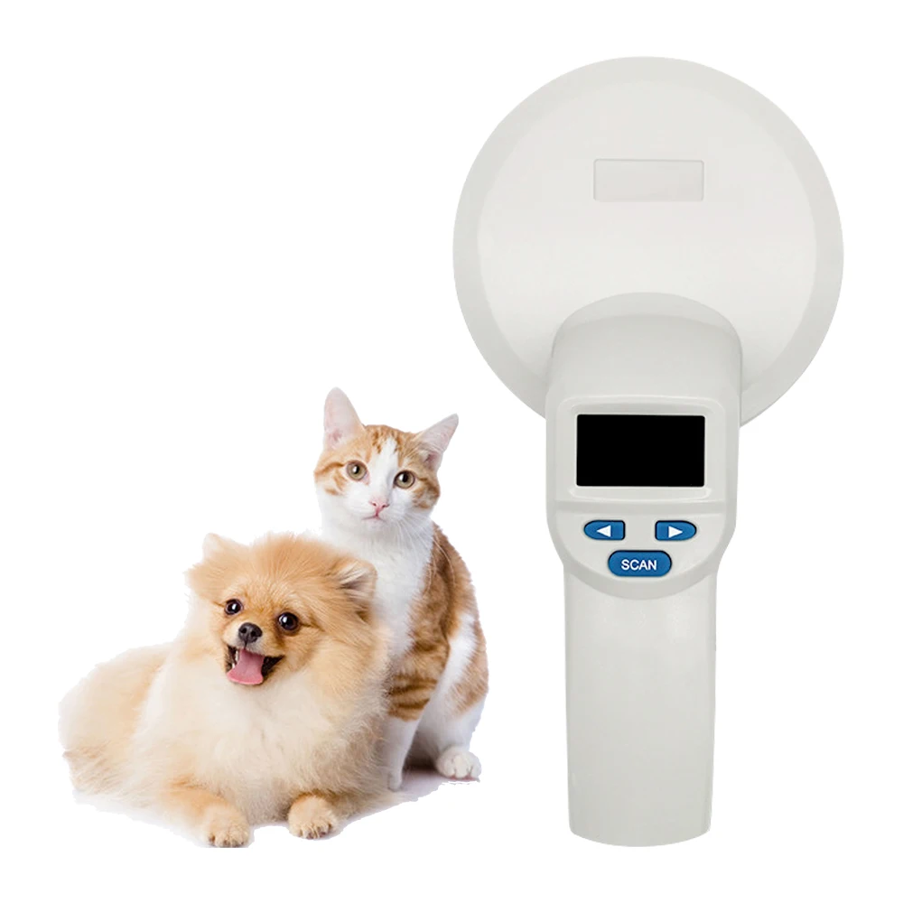 portable rfid animal microchip reader scanner pet fdx b lector de microchip 134.2Khz/125Khz rfid animal ear tag reader